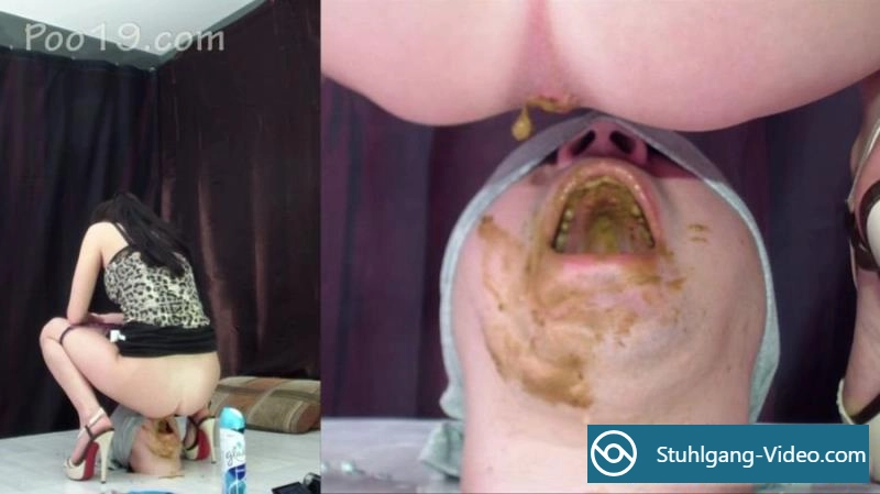 MilanaSmelly - Rapid swallowing of female shit without chewing [HD 720p] Stuhlgang Porno