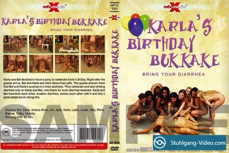 Nicolettaxxx - KARLAS BIRTHDAY BUKKAKE BRING YOUR DIARRHEA [SD] Stuhlgang Porno