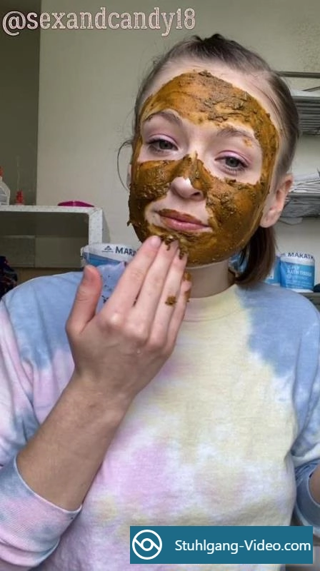 sexandcandy18 - Teen’s first diaper fill + face mask! [UltraHD 2K] Stuhlgang Porno