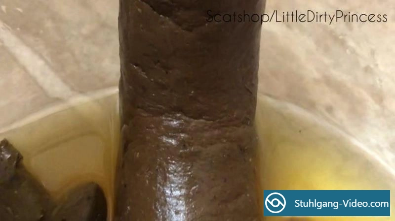 LittleDirtyPrincess - Long thick poop served in a bowl of pee for you [FullHD 1080p] Stuhlgang Porno