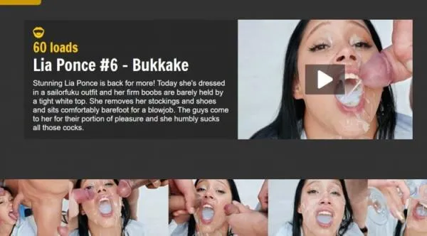 Lia Ponce #6 - Bukkake [FullHD 1080p] Fetisch Porno