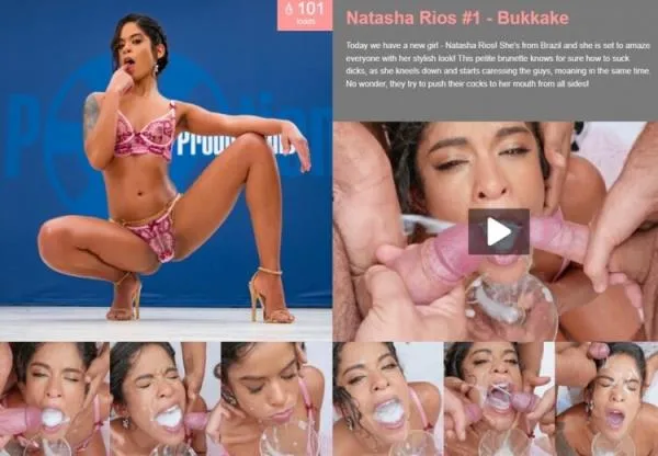 Natasha Rios #1 - Bukkake [FullHD 1080p] Fetisch Porno