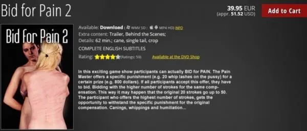 Bid For Pain 2 [HD 720p] BDSM Porno