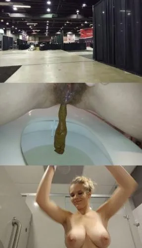 Public Porn Convention Pee and Surprise Poop [FullHD 1080p] Scathd.com