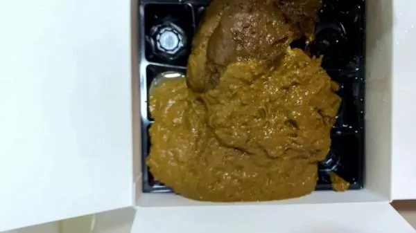 Poop in a cardboard box [FullHD 1080p] Shitting