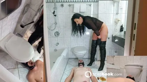 Dumme Versagertoilette im Hotel [HD 720p] Scatbook | Scat, Germany