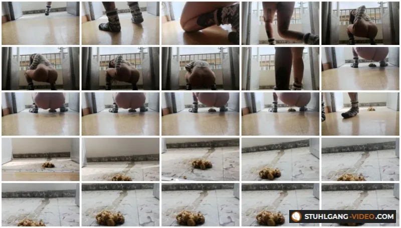 Watch Poop On The Balcony Exposed To Stares! [FullHD 1080p] Scatshop.com Online