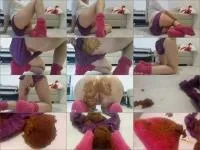 Goddess Pink Socks Messy [FullHD 1080p] Stuhlgang Porno
