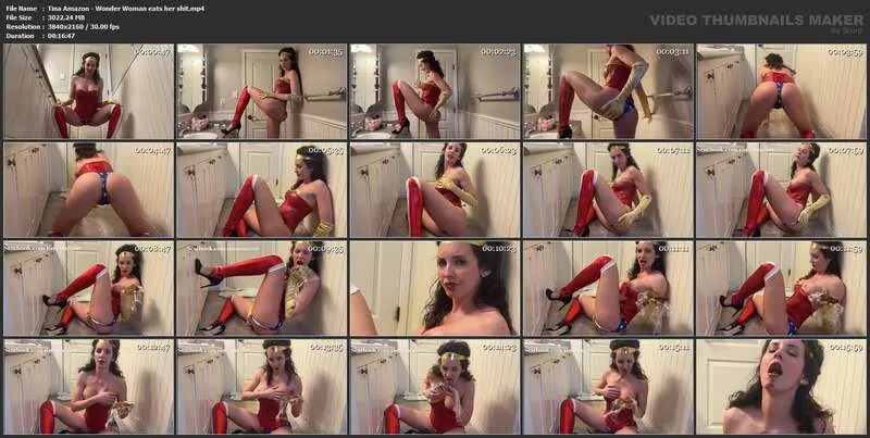 Watch Wonder Woman eats her shit [4K UltraHD] Scatbook.com Online