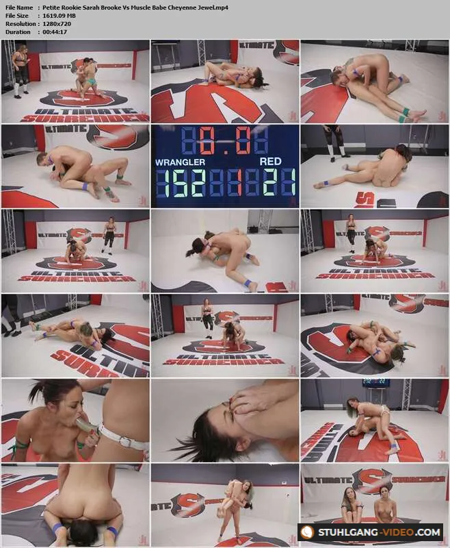 Watch Petite Rookie Sarah Brooke Vs Muscle Babe Cheyenne Jewel [HD] Femdom Porno Online