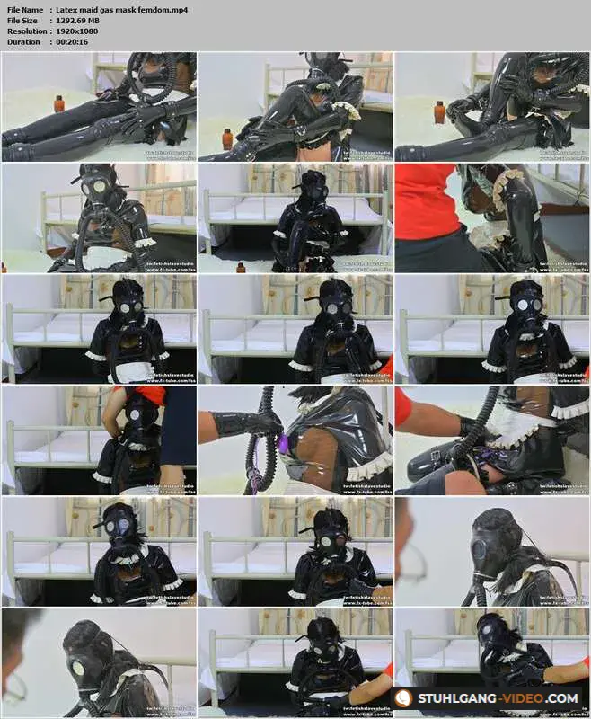 Watch Latex maid gas mask femdom [Full HD] Fetisch Porno Online