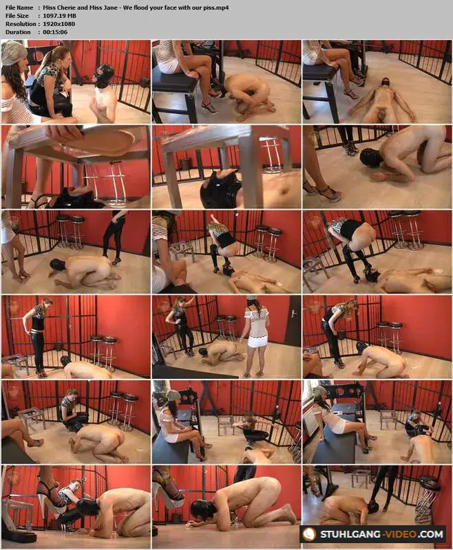 Watch Miss Cherie and Miss Jane - We flood your face with our piss [Full HD] Fetisch Porno Online